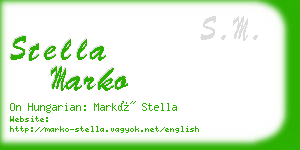 stella marko business card